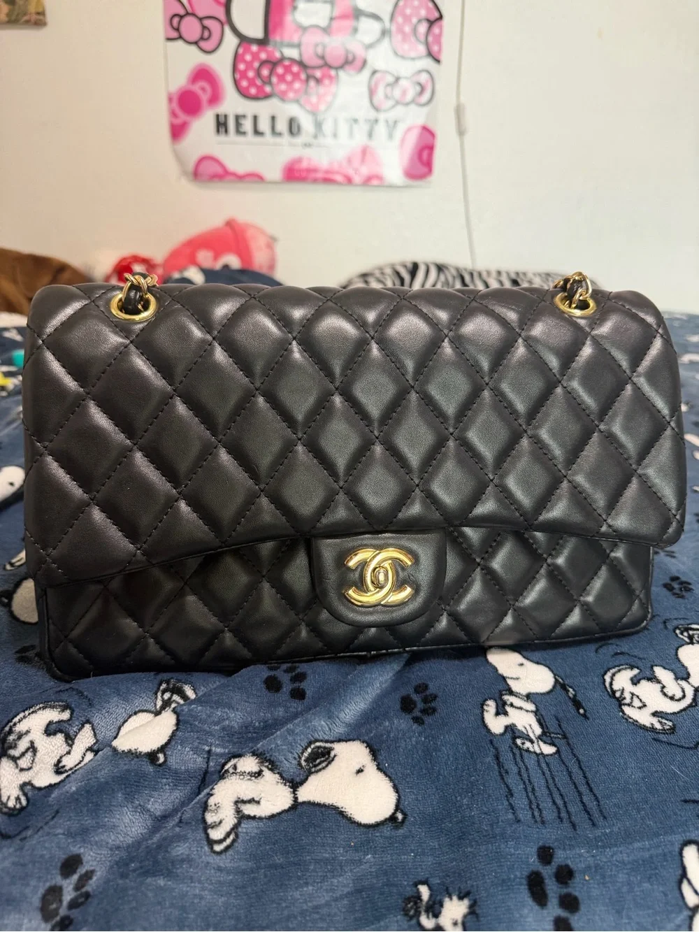 Channel Black and Gold Purse - Picture 1 of 10